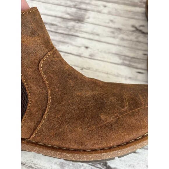 Born Tabby Chelsea Boot (Women) Brown Leather Suede Size 8 - Picture 5 of 13